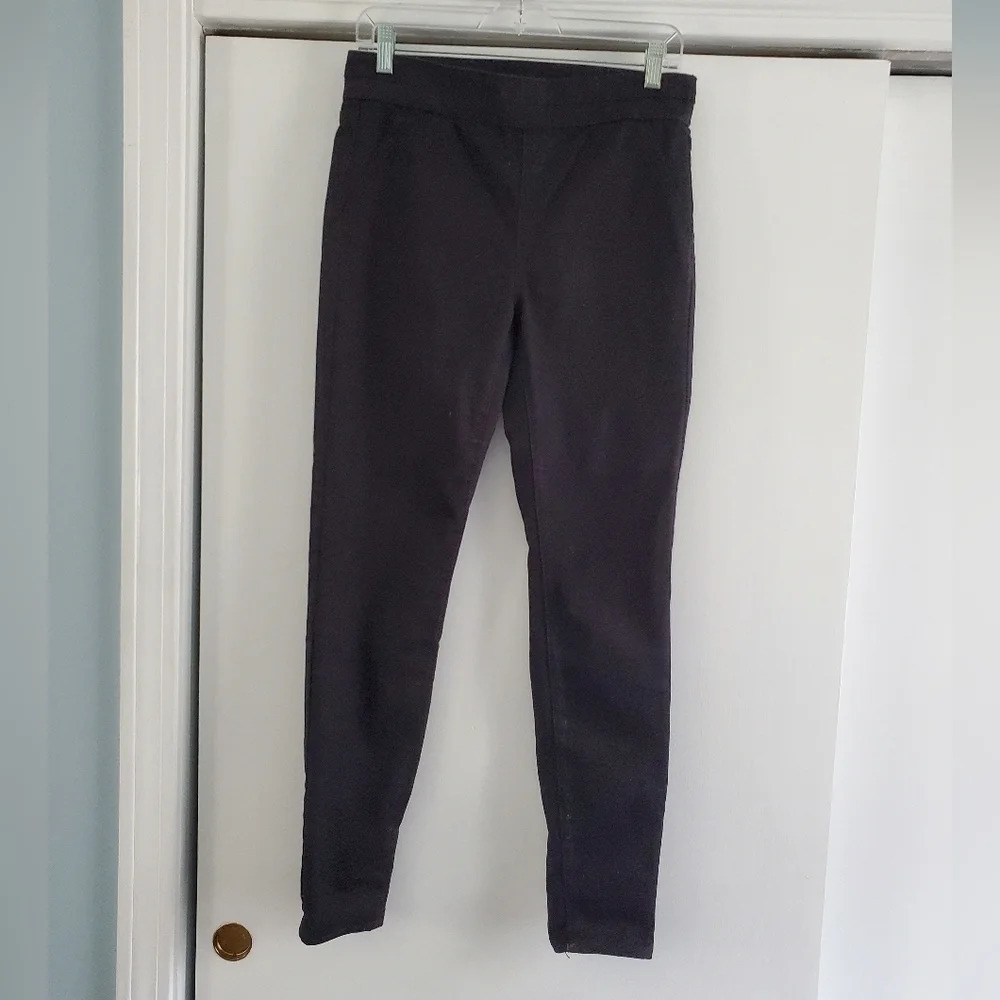New York & Company Black High Waisted Pull on Skinny Small Jeans